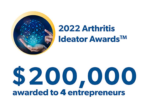 2022 Arthritis Ideator Awards TM $200,000 awarded to 4 entrepreneurs