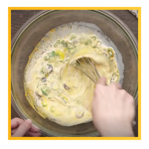 Whisk ingredients together
