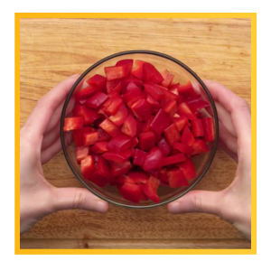 Step 4 Chop peppers