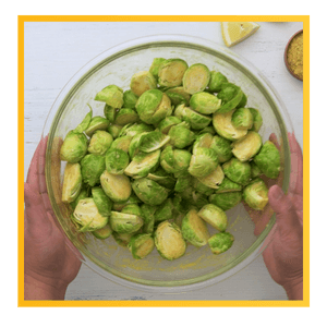 Image 2 - Step 4 add dressing to Brussels sprouts