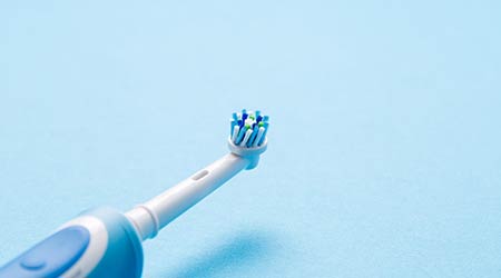 Photography of an electric toothbrush