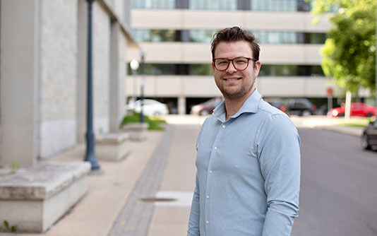 Researcher Kyle Vader was awarded one of the Arthritis Society’s PhD Salary Awards to research a new approach to managing low back pain in primary care