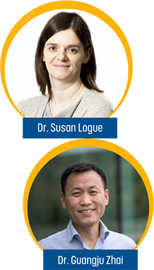 Dr. Susan Logue and Dr. Guangju Zhai