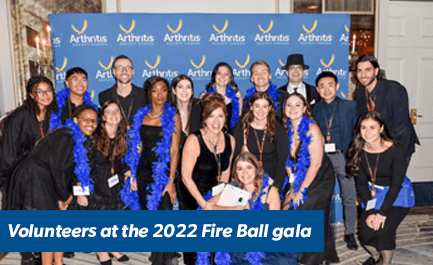 Volunteers at the 2022 Fire Ball gala