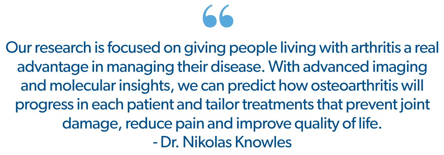 Research quote from Dr. Nikolas Knowles