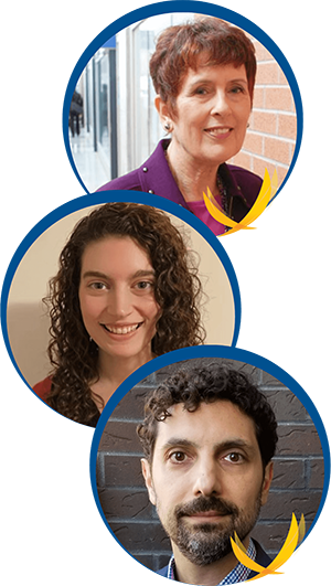 Dr. Elizabeth Badley, Jessica Wilfong, and Dr. Anthony Perruccio