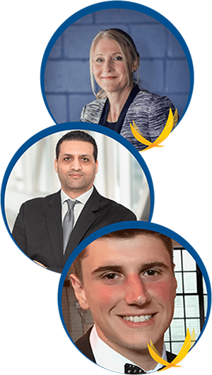 Dr. Lisbet Haglund, Dr. Hosni Cherif, and Matthew Mannarino