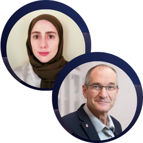 Nada Abughazaleh and Walter Herzog