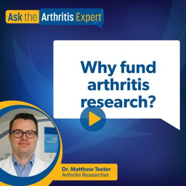 Why fund arthritis research?
