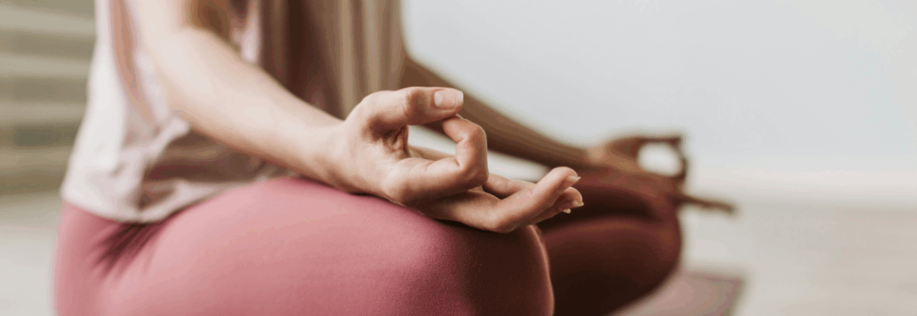 woman doing a body scan