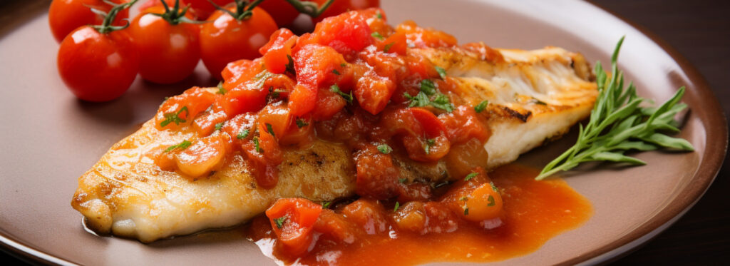 Escovitch fish with tangy tomato compote yummy escovitch fish food